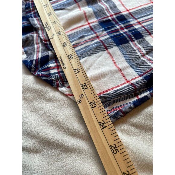 Max Jeans Womens Tartan Plaid Button-Down Shirt 1X - Picture 5 of 8